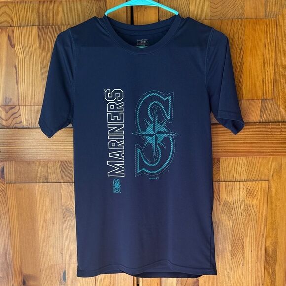 Seattle Mariners Navy Blue T-Shirt. Size boys 14/16 Large. - Picture 1 of 3